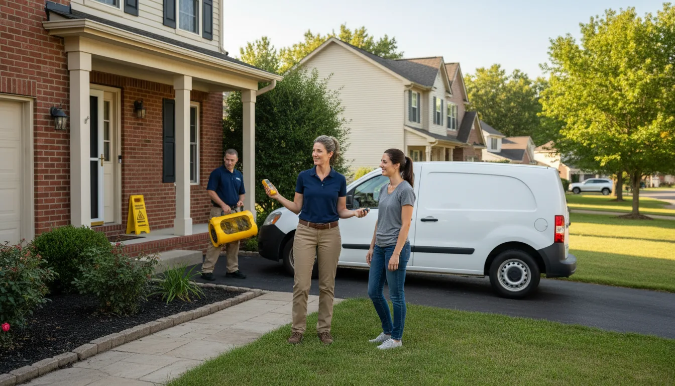 Water restoration image for Water Damage & Restoration Services in Wolflake, IN